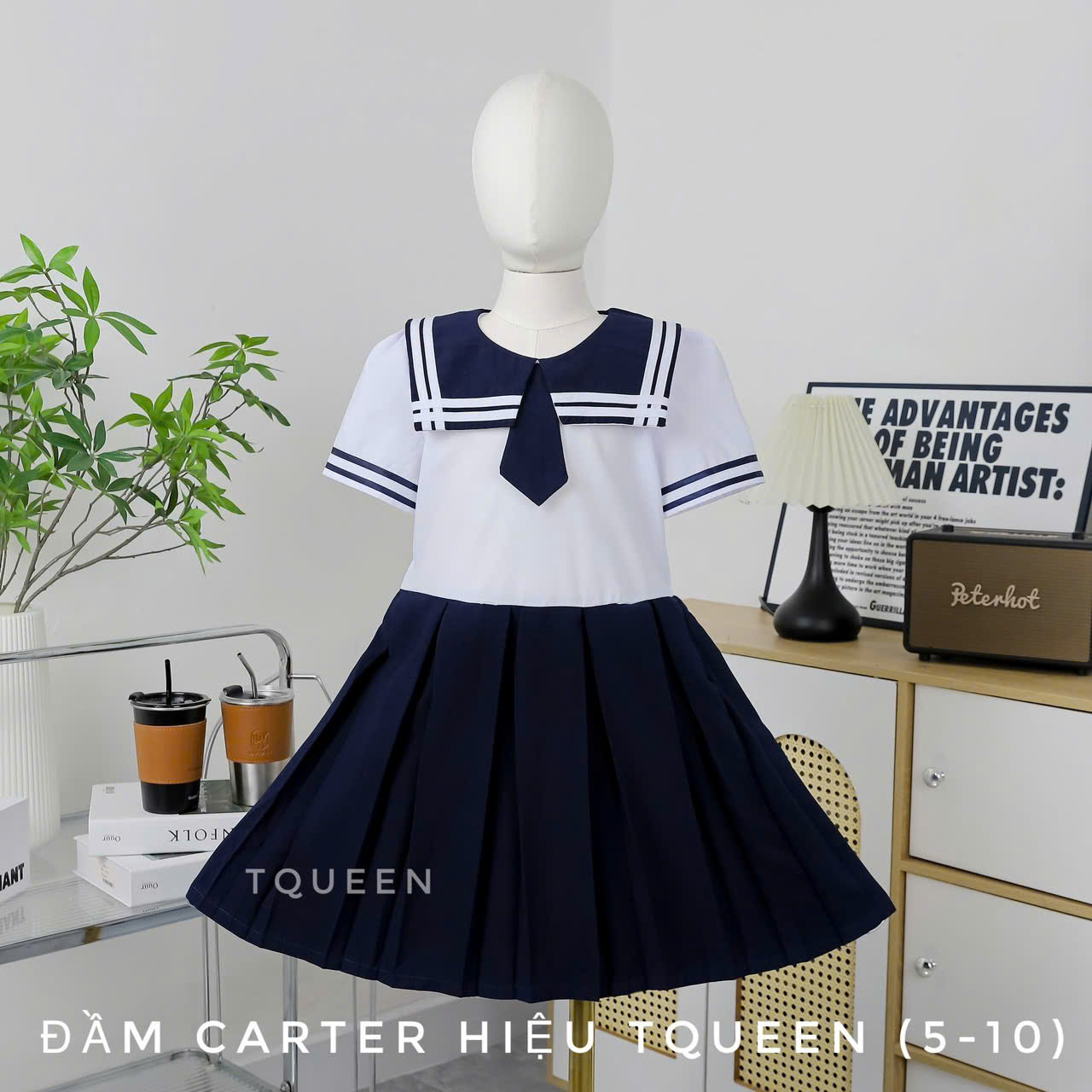 Đầm học sinh cấp 1 - 10-19 Mẫu kiểu xếp ly loại 1 mới nhất 2025 - Ảnh 6